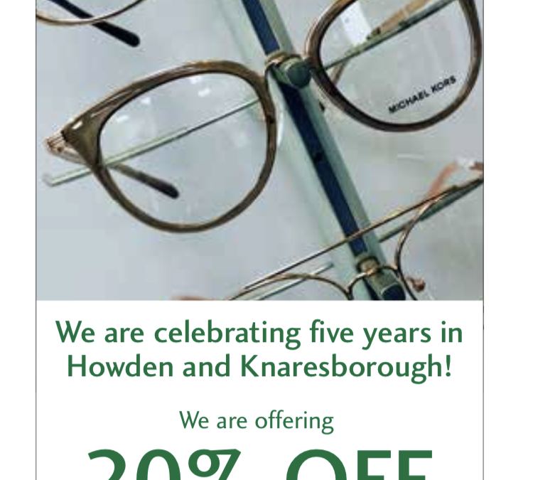 Celebrating 5 years in Howden & Knaresborough